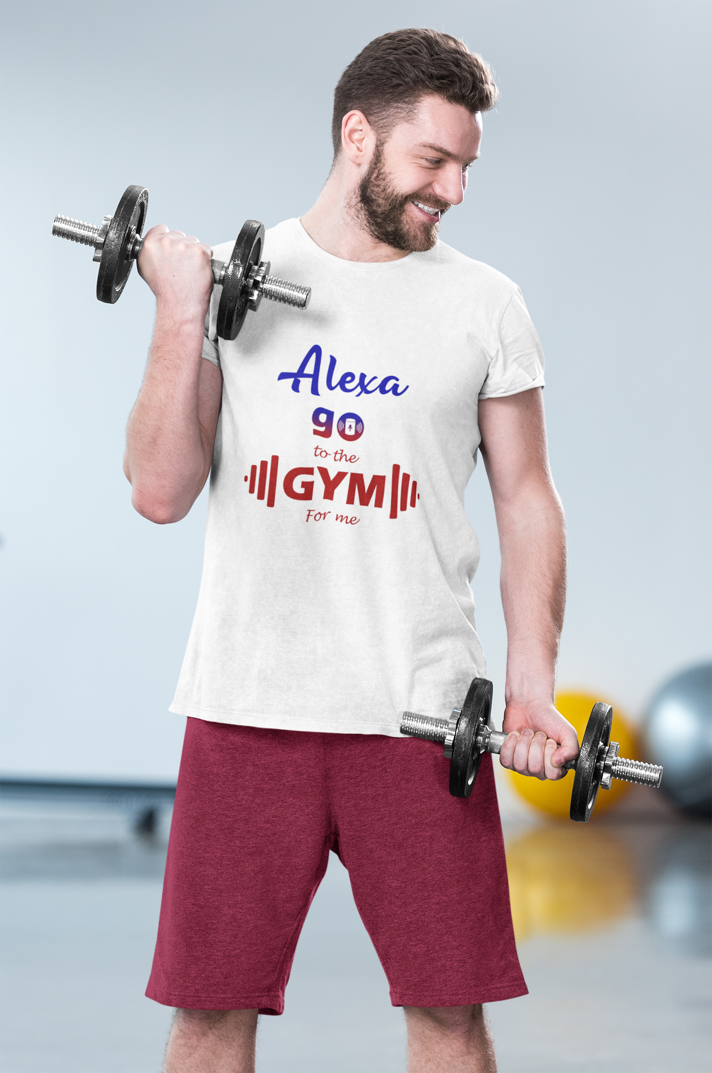 Alexa Go To The Gym - Men's T-Shirts