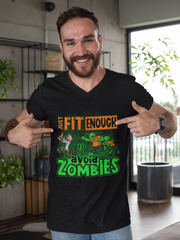 Just Fit Enough To Avoid Zombies - Men's T-Shirts