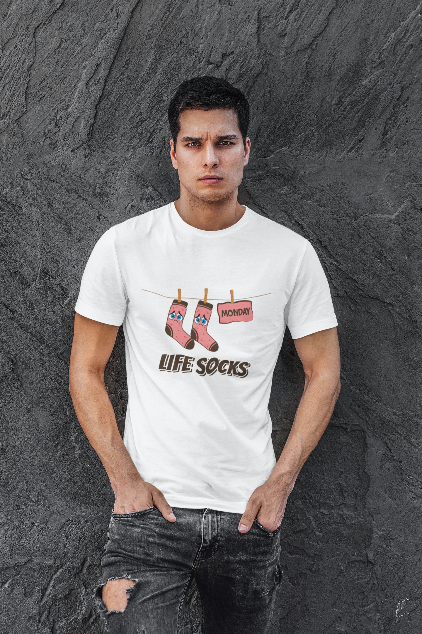 Life Socks Monday - Men's T-Shirts