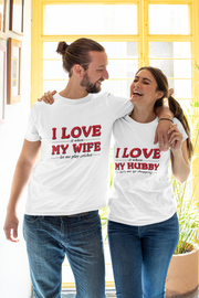 I Love My Wife & I Love My Hubby Couple T-Shirt