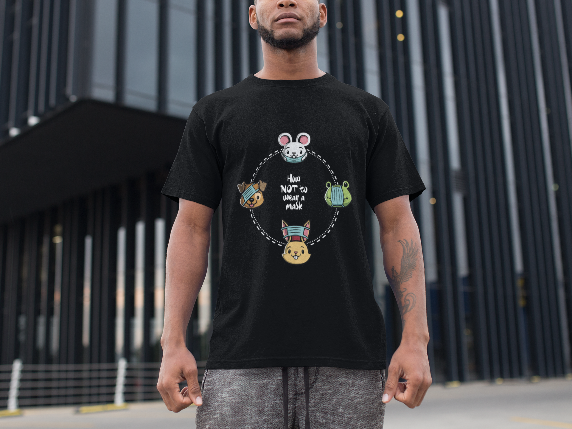 How Not To Wear A Mask Men's T-Shirt