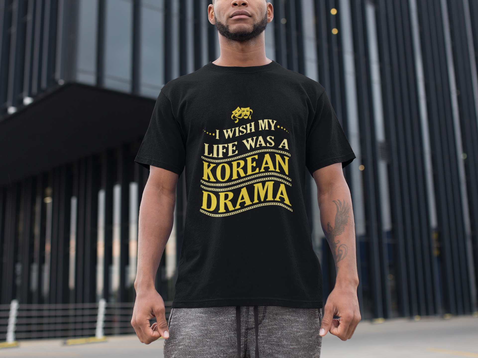I Wish My Life Was A Korean Drama Men's T-Shirt