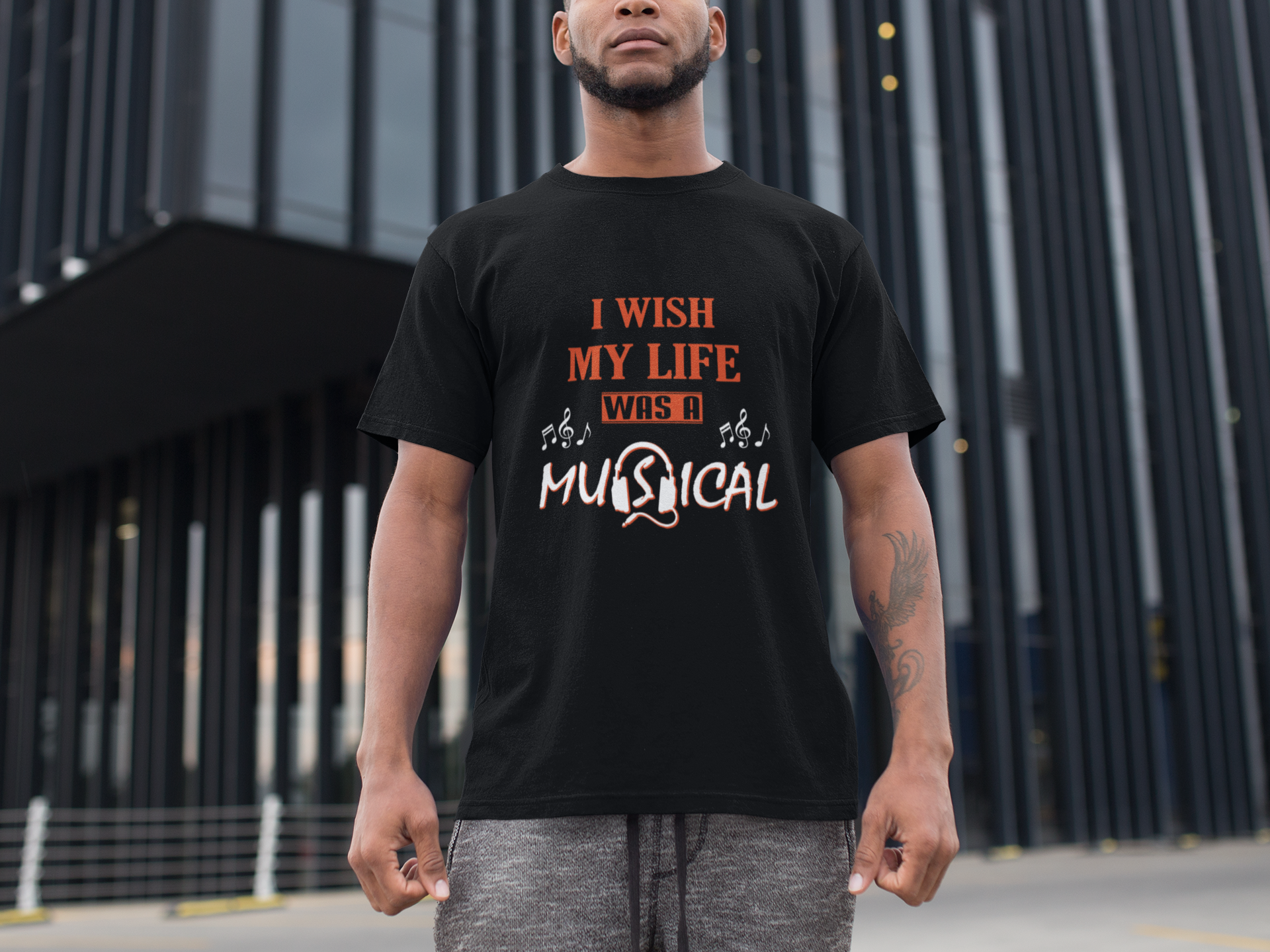 I Wish My Life Was A Musical Men's T-Shirt