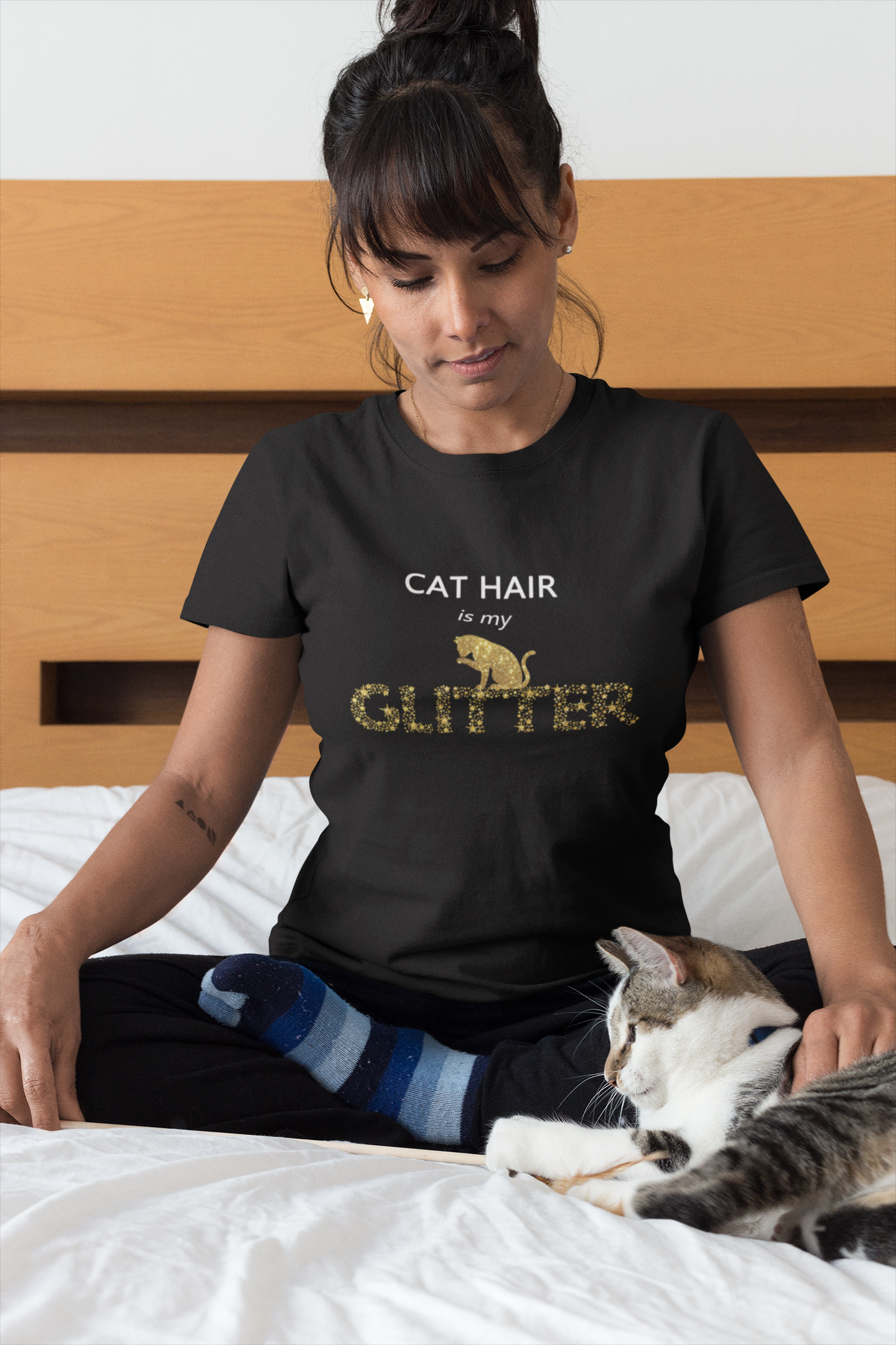 Cat Hair Is My Glitter Women's T-Shirt