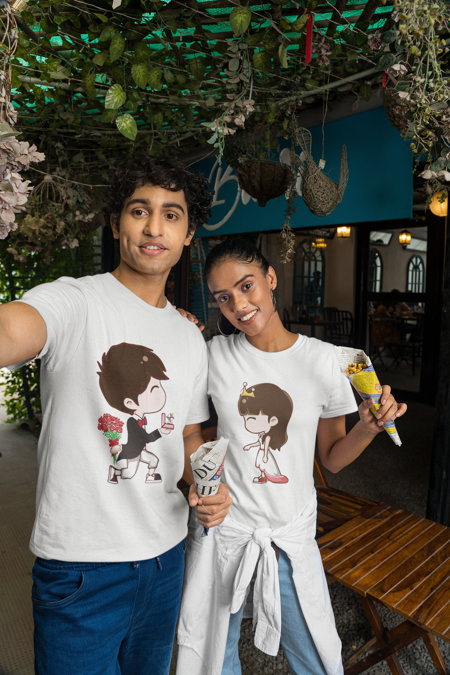 Bride Groom & Bride Couple T-Shirt