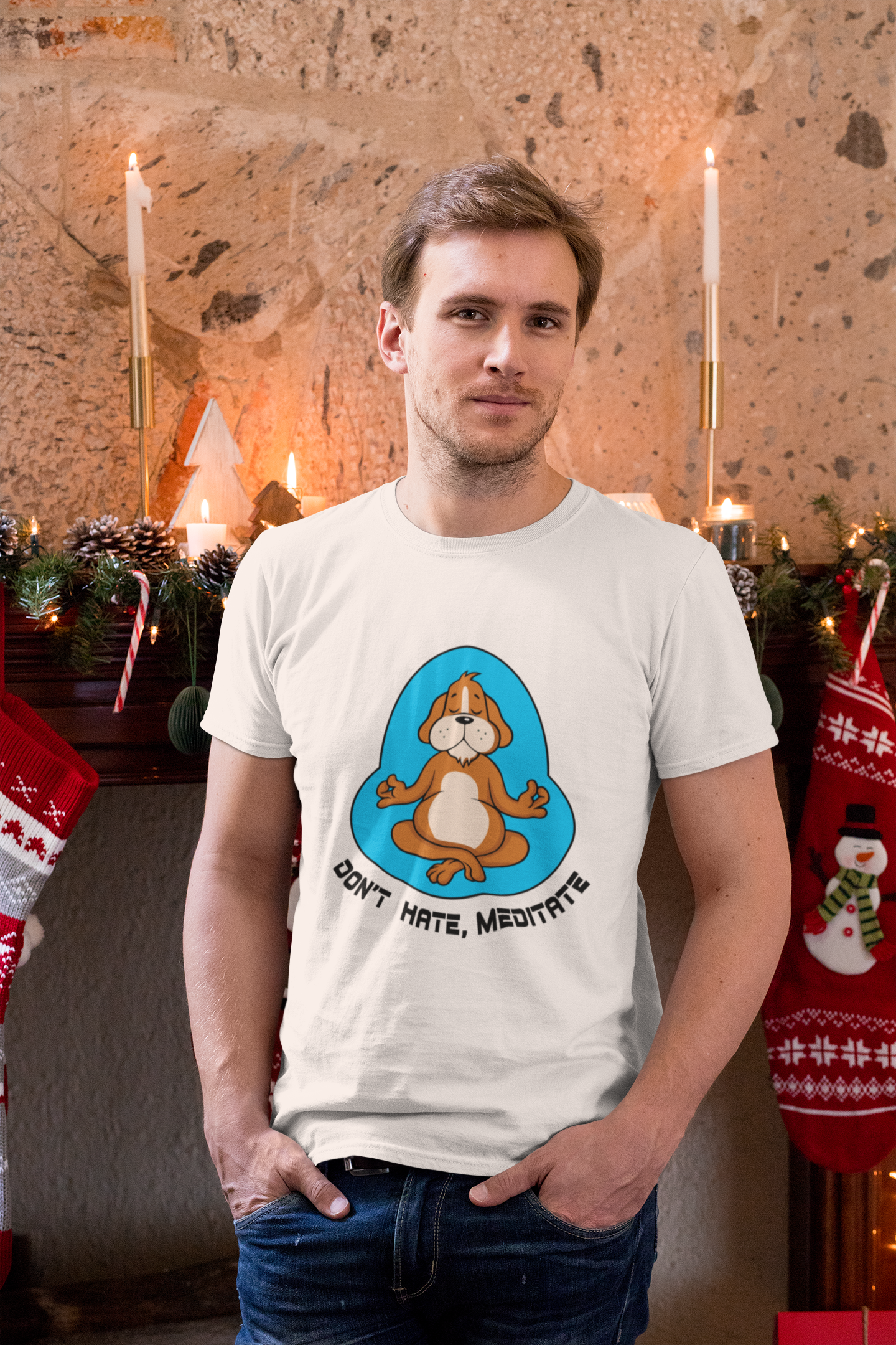 Don't Hate Medidate Men's T-Shirt
