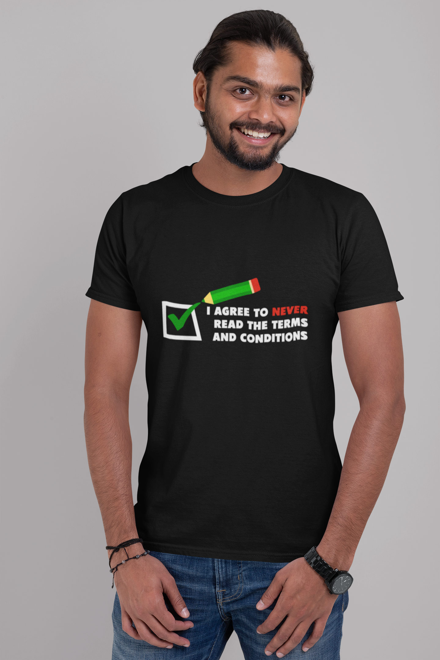I Agree To Never Read The Terms And Conditions Men's T-Shirt