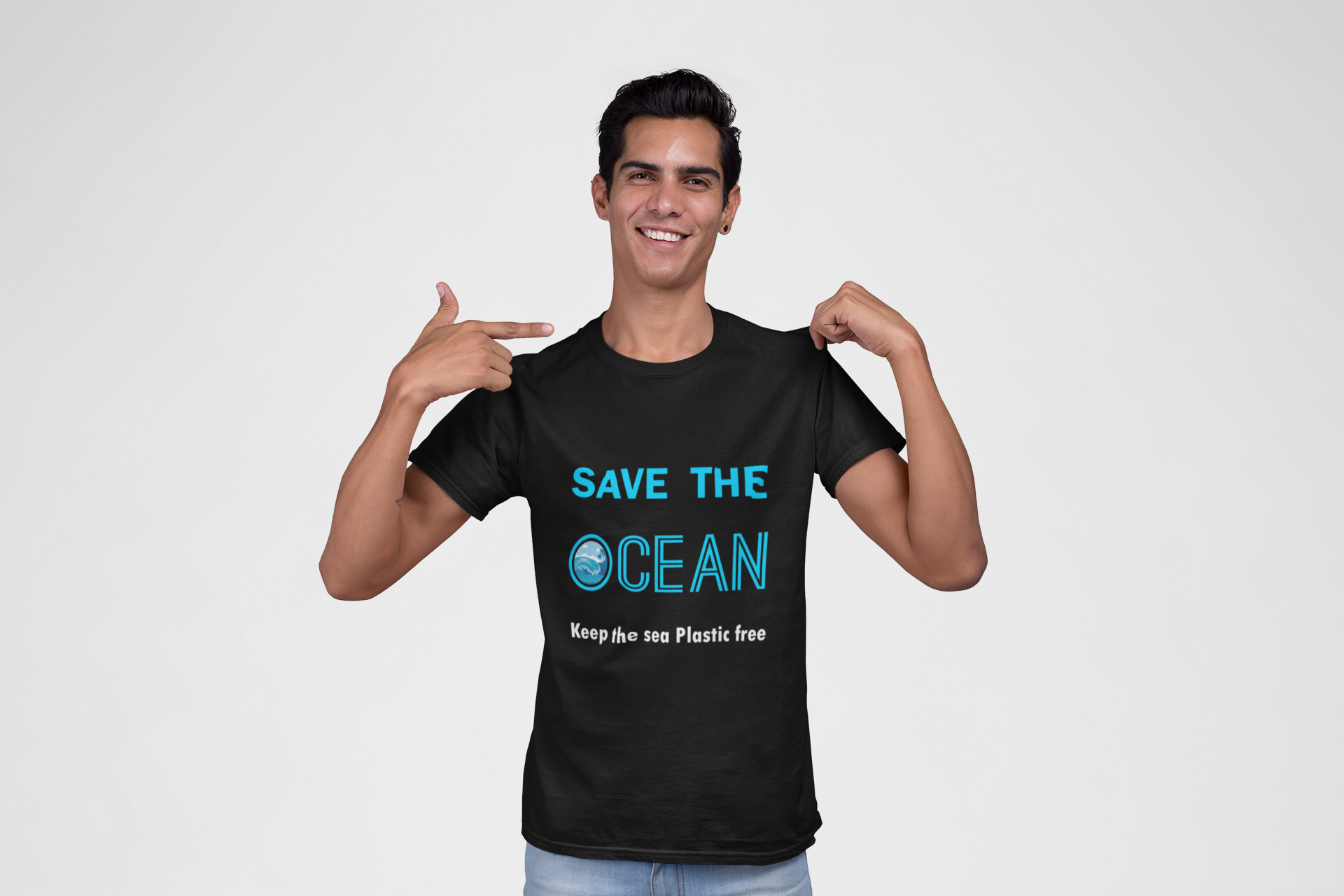 Save The Ocean Keep The Sea Plastic Free Men's T-Shirt