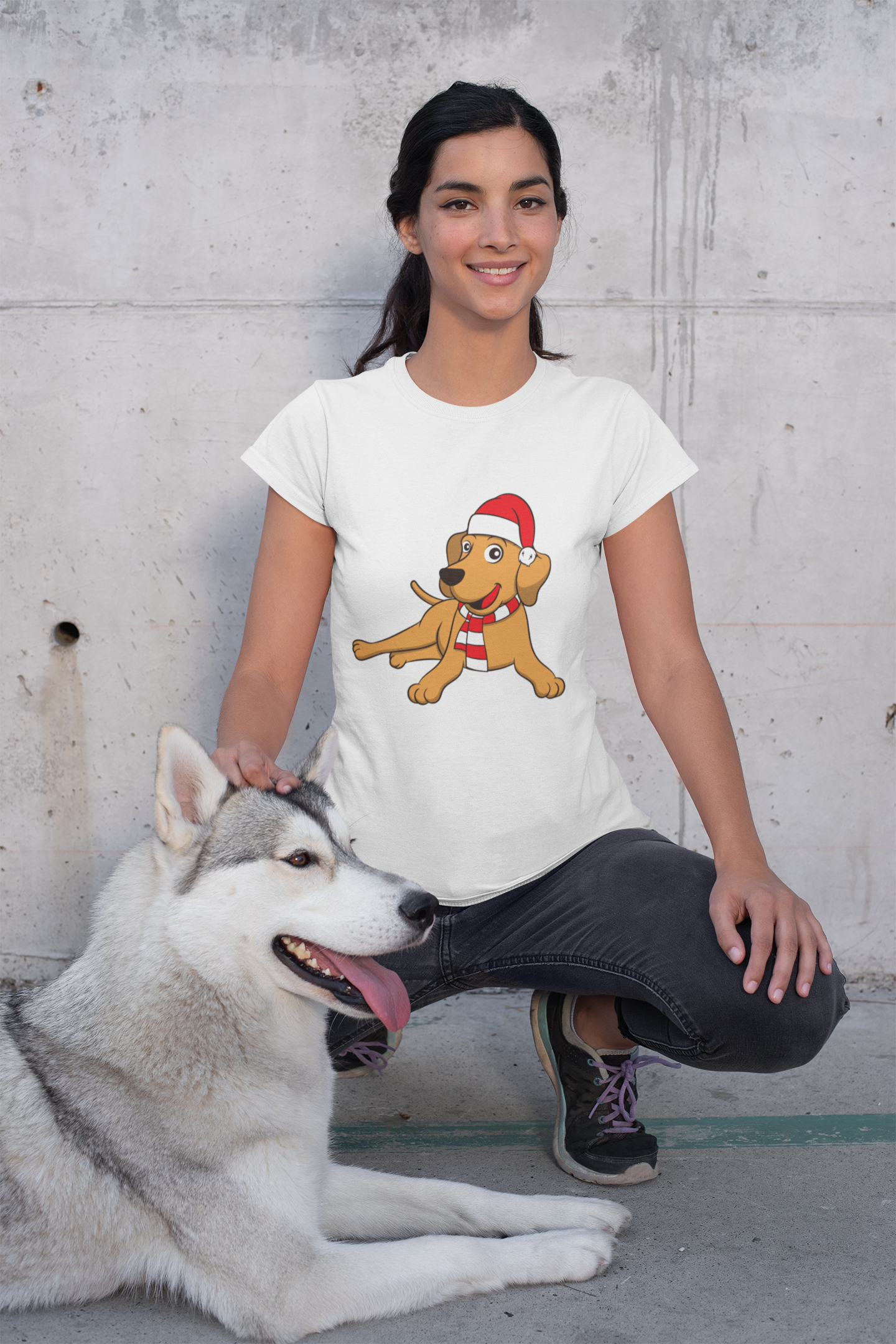 Christmas Dog Women's T-Shirt