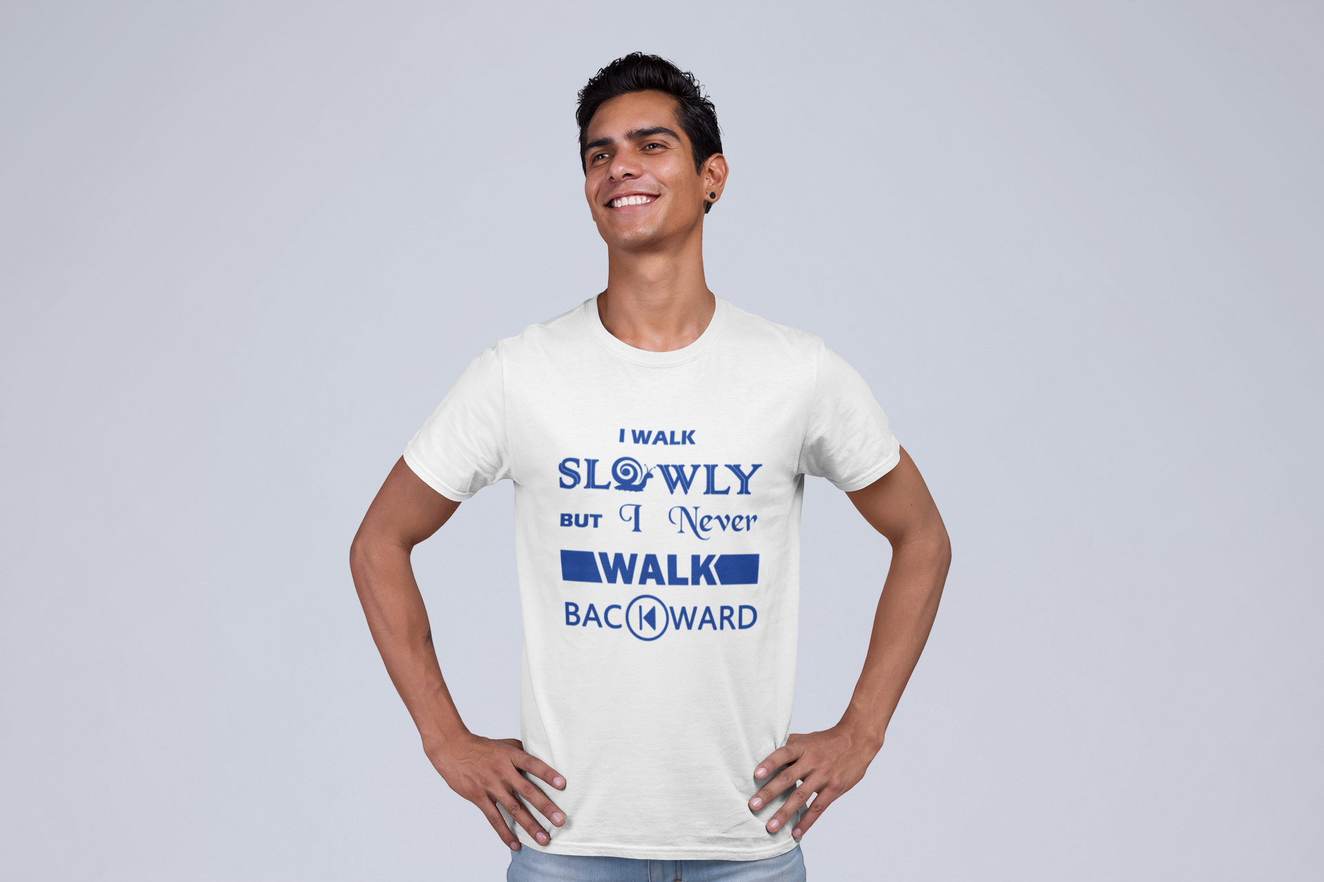 I Walk Slowly But I Never Walk Backward Men's T-Shirts