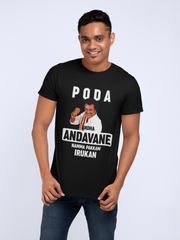 Poda Andha Andavane Namma Pakkam Irukan Men's T-Shirt