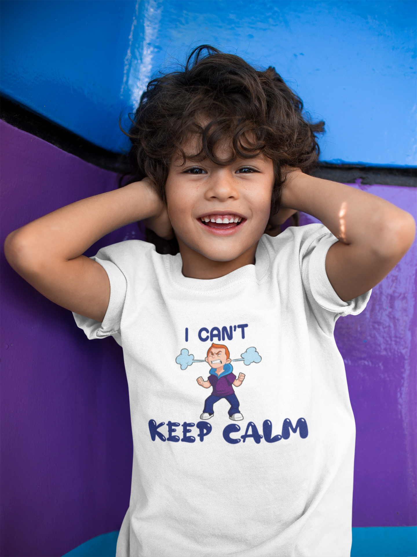 Kids T-shirt : I can't keep calm