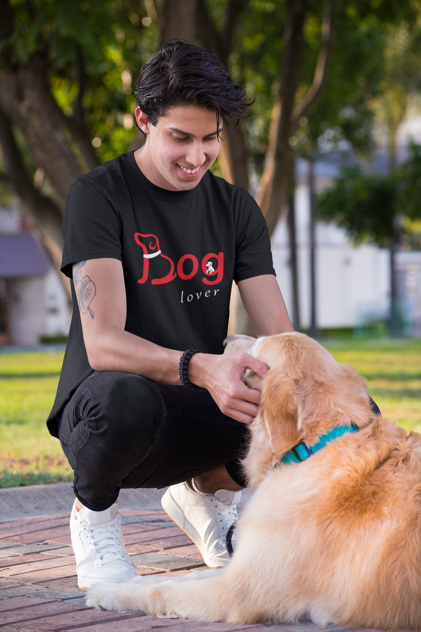 Dog lover men's t-shirt design